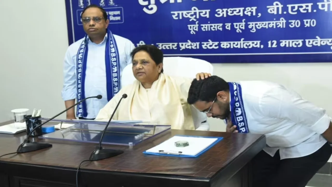 Ishan Anand With Mayawati
