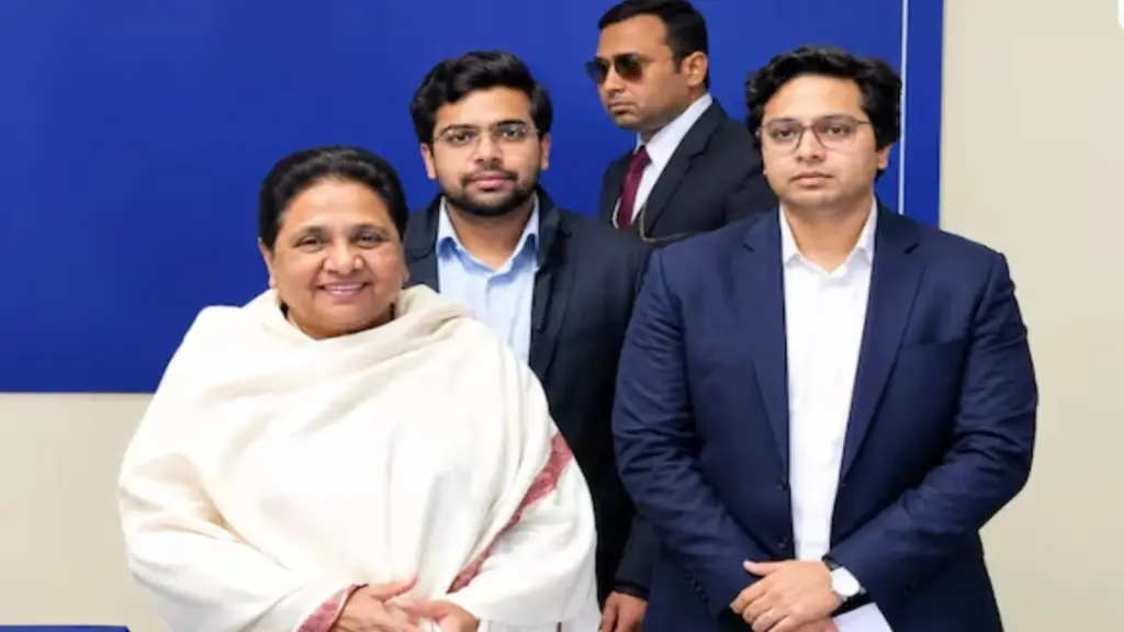 Mayawati Akash And Ishan Anand