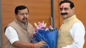 Narottam Mishra Meets Nitin Nabin Delhi