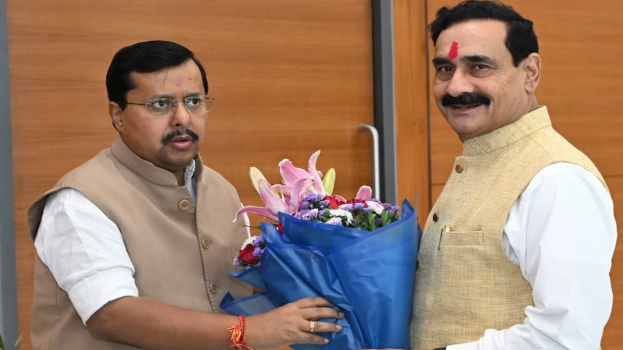 Narottam Mishra Meets Nitin Nabin Delhi