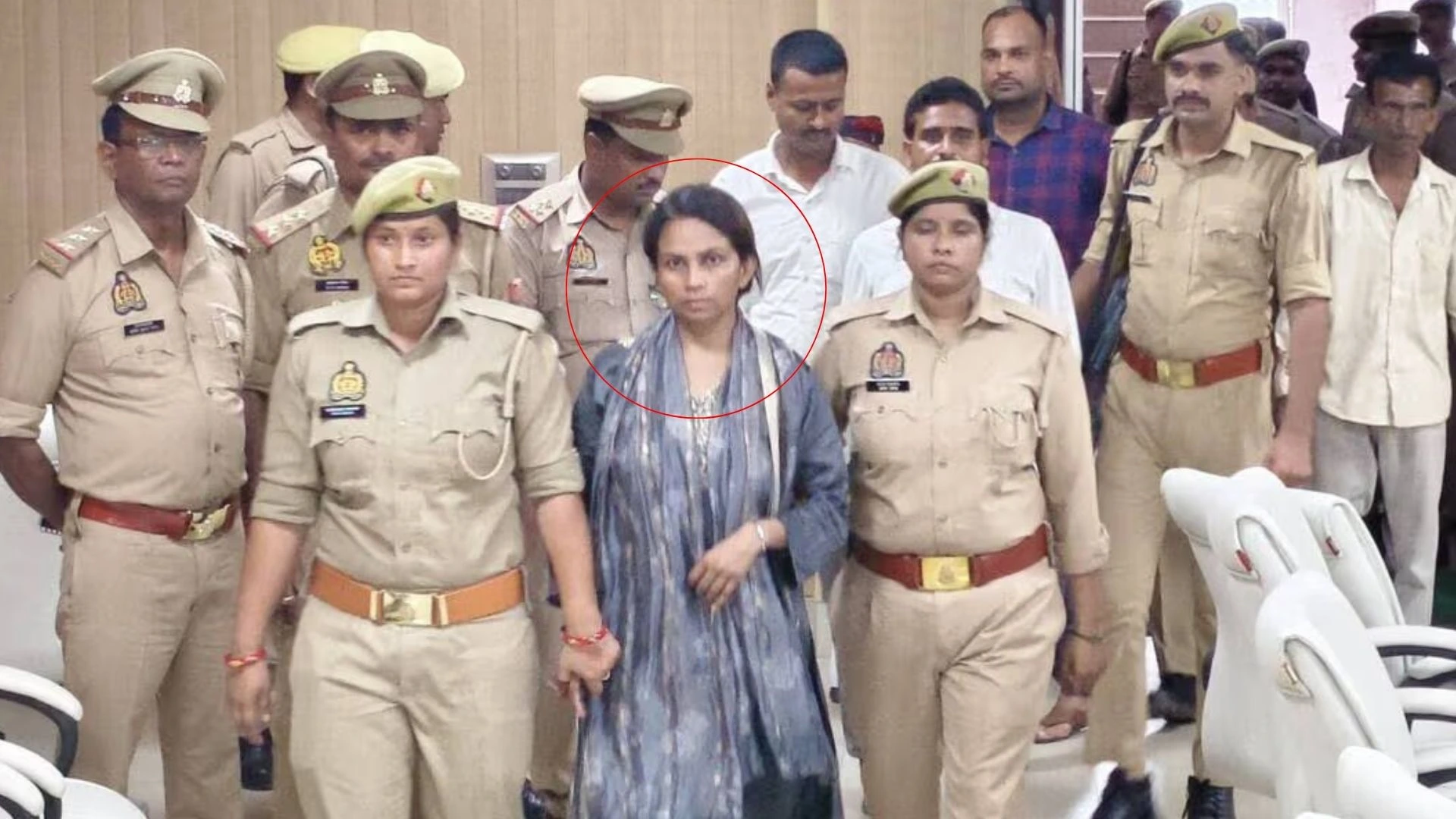 पुल‍िस ने प्र‍ियंका को किया गिरफ्तार