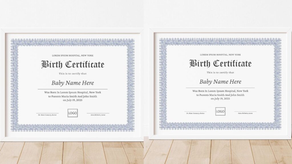 birth certificate