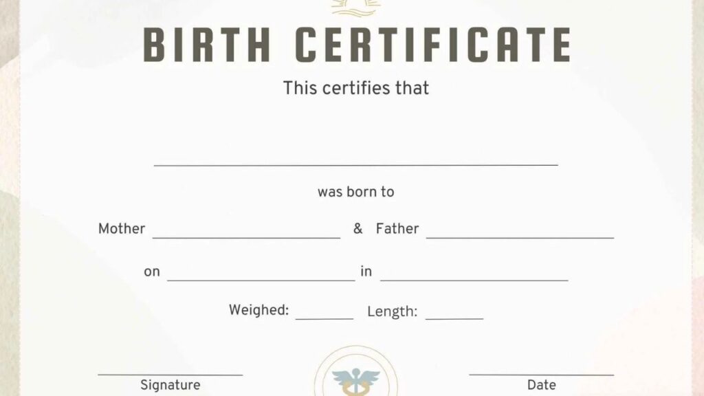 birth certificate