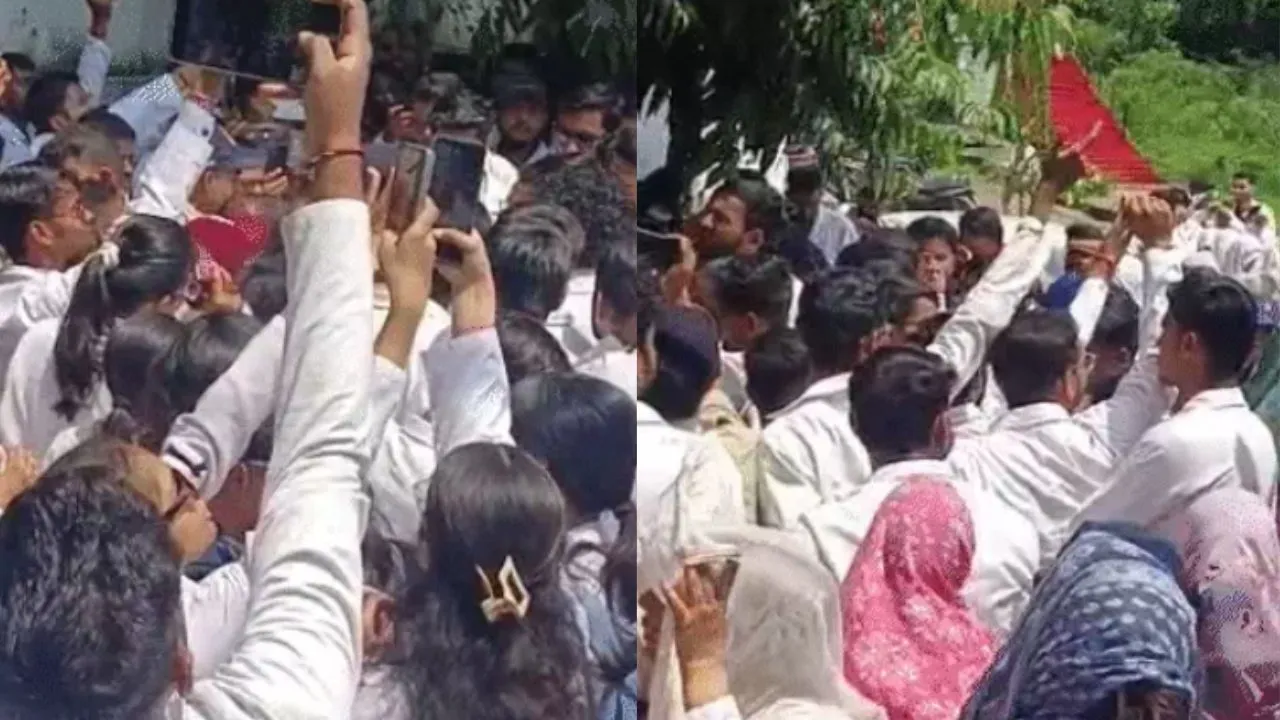 Protest by AYUSH intern doctors