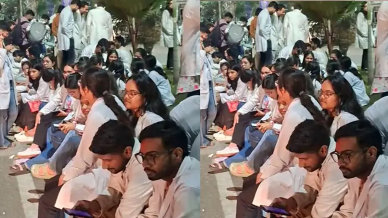 Intern doctors' protest