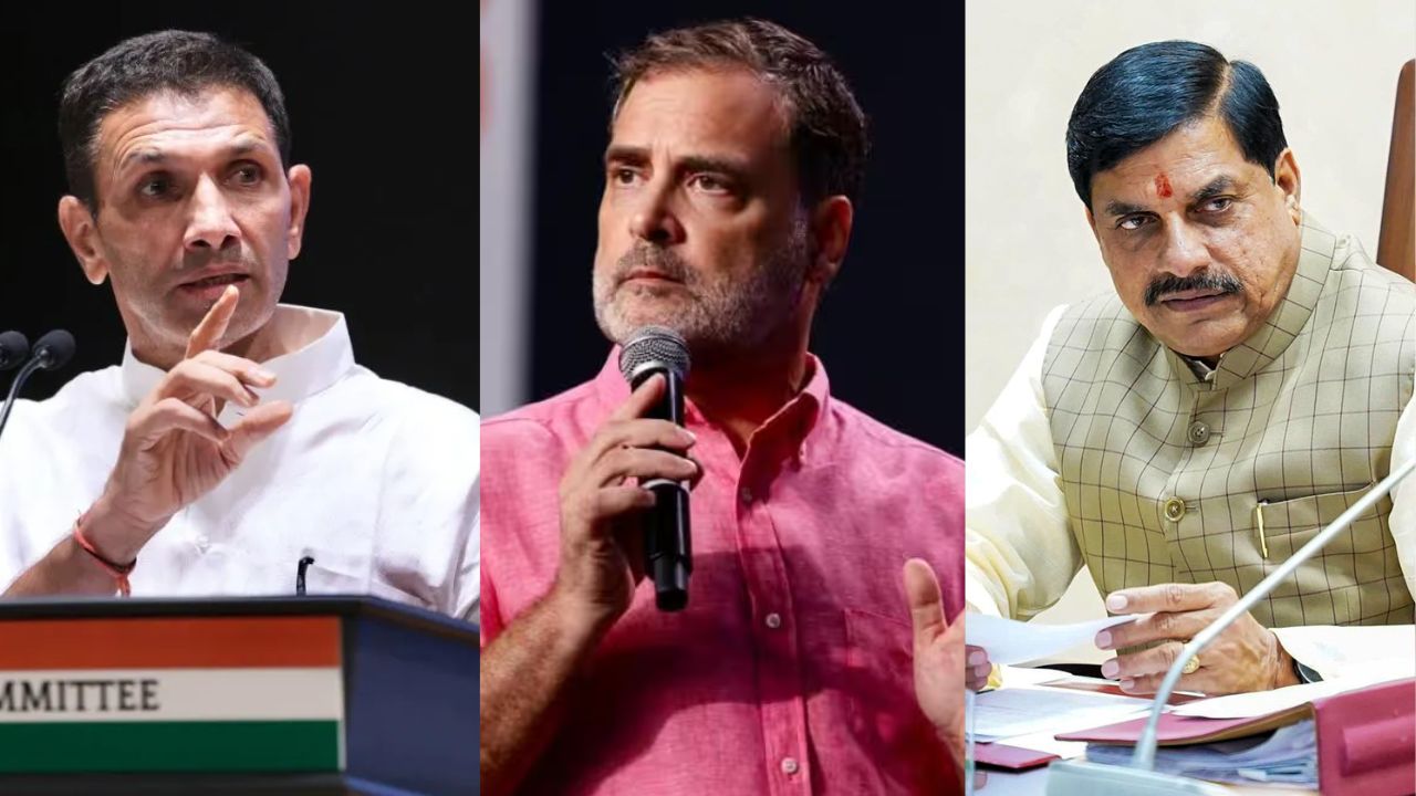 Jitu Patwari, Rahul Gandhi, and CM Mohan Yadav