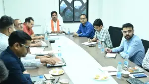 Deputy Chief Minister Vijay Sharma held a meeting.