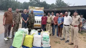 Police seized 109 kg of cannabis.
