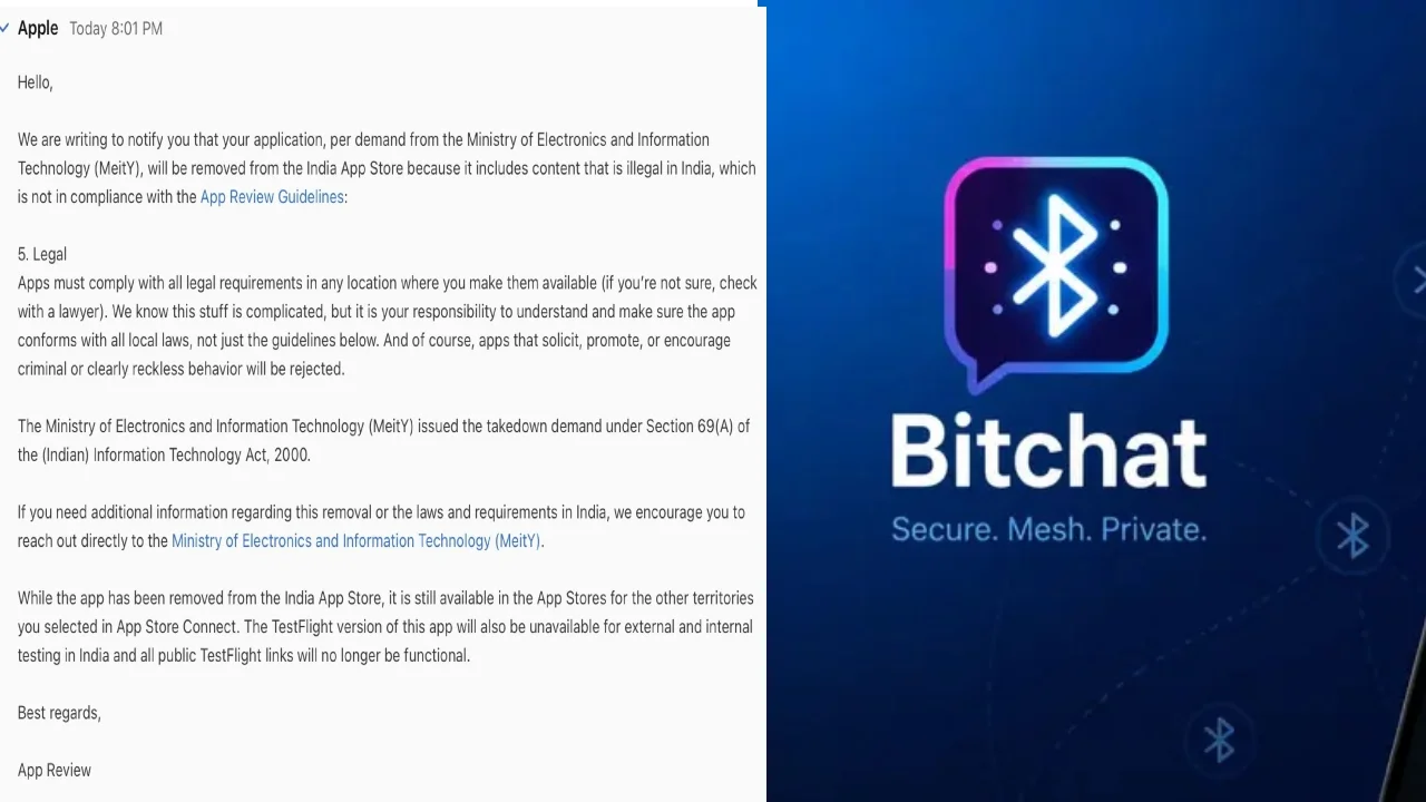 Bitchat app ban in India