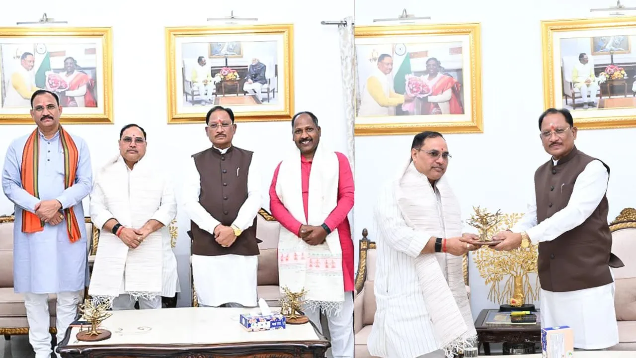 CM Vishnu Deo Sai met with BJP State General Secretary Karmveer Singh