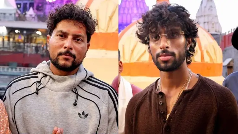 जीत के बाद बाबा महाकाल के दर्शन करने पहुंचे तिलक वर्मा और कुलदीप यादव, सामने आई तस्वीर