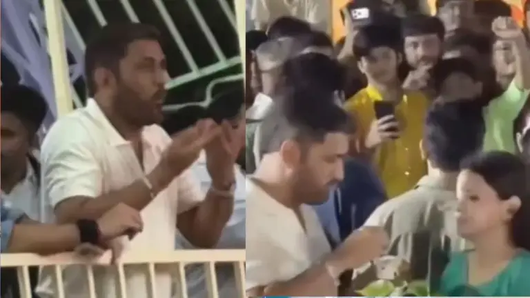 VIDEO: नवरात्रि मेले में MS Dhoni ने झूला झूलने से किया मना, साक्षी के साथ आइसक्रीम प्रैंक वायरल