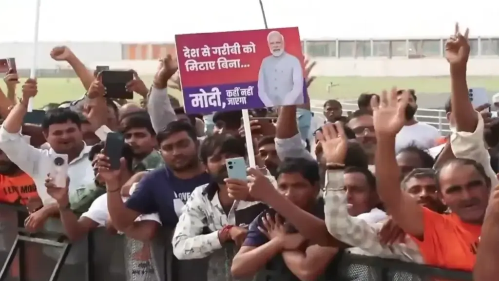 PM Modi Banaskantha Rally Poster