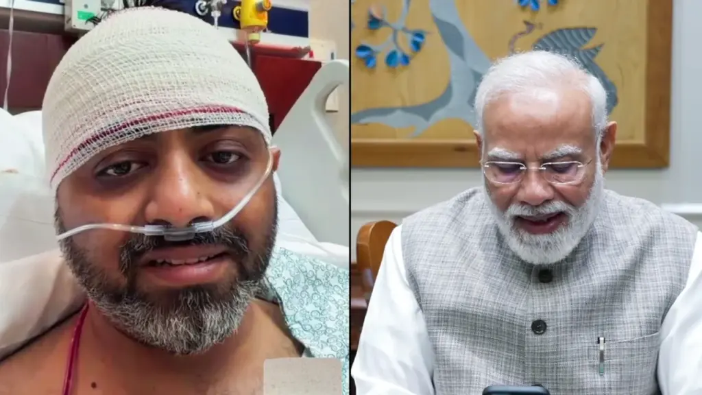 PM Modi With Pilot Smit Machchar