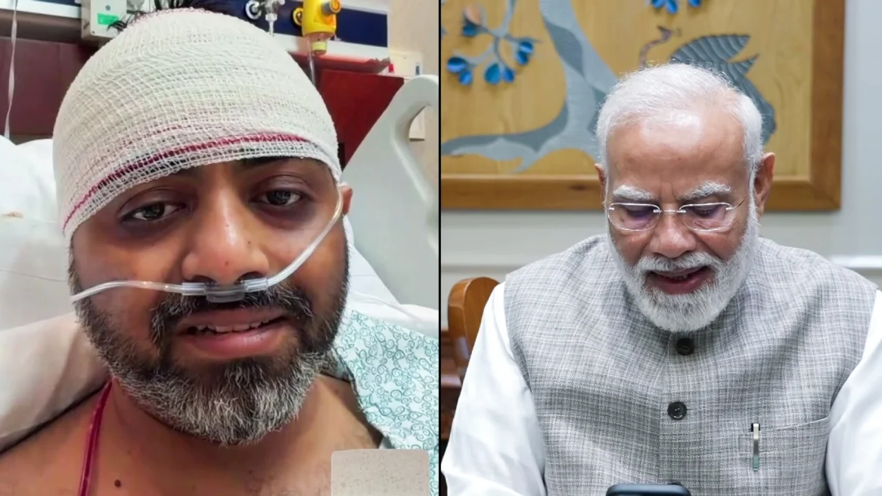 PM Modi With Pilot Smit Machchar