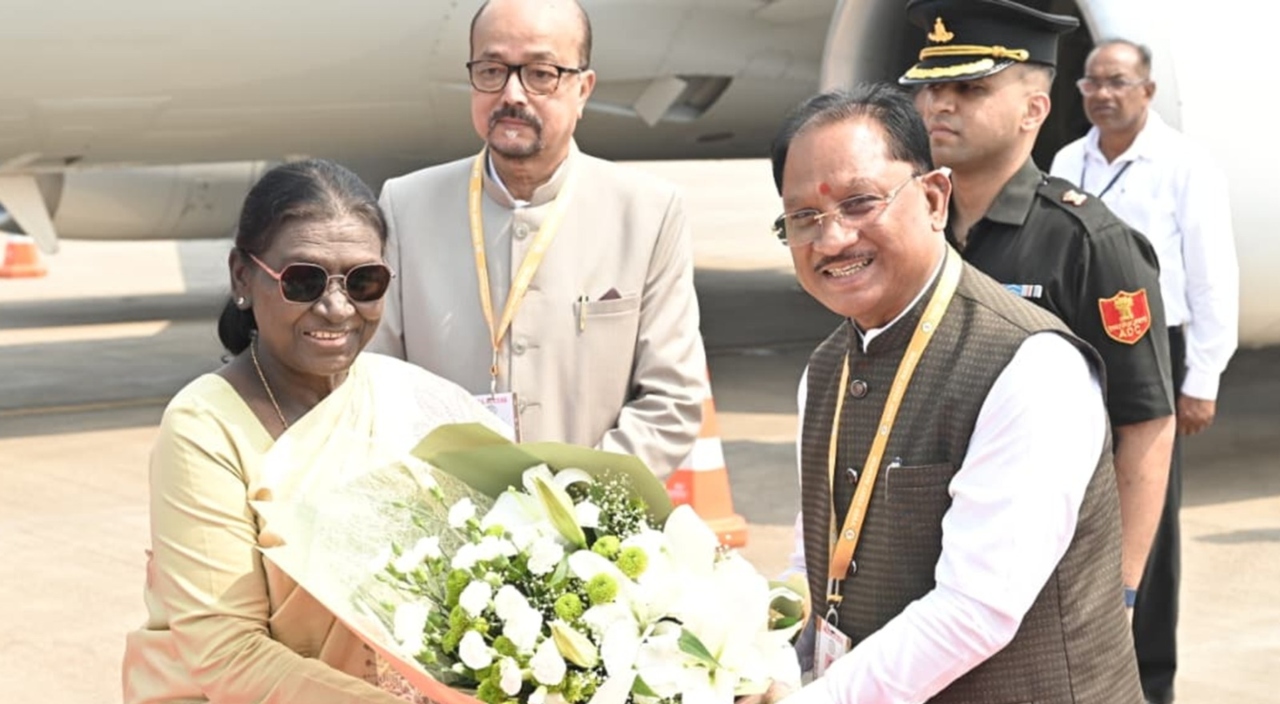 President Droupadi Murmu Raipur visit (1)