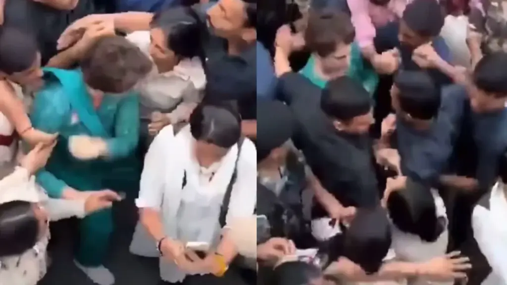 Priyanka Gandhi Elbow Controversy