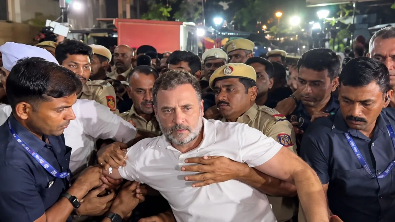 Rahul Gandhi detained