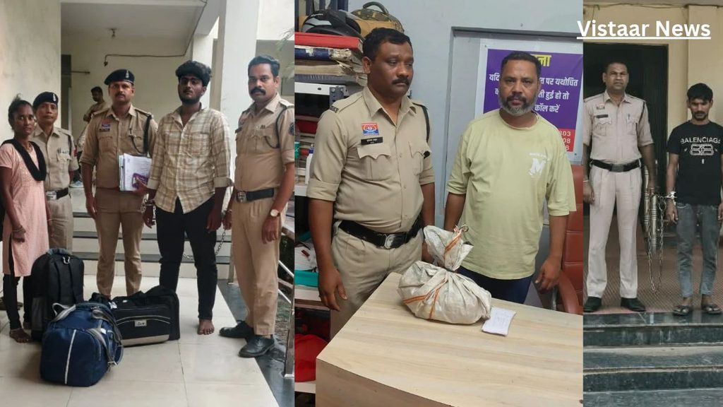 Raipur Police Arrest Four Including a Woman; Seize 33 kg Cannabis Worth ₹17 Lakh