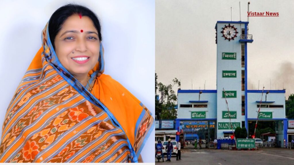 bjp-mp-laxmi-verma-warns-fir-against-congress-leaders-bhilai-steel-plant-sale-rumours