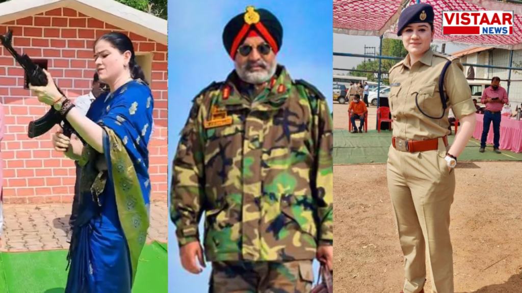who-is-ips-ankita-sharma-saree-clad-ak-47-firing-dussehra-controversy-kjs-dhillon