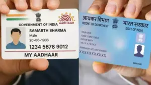 aadhaar crad and pan card
