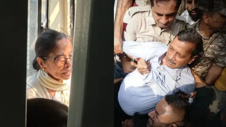 जंतर-मंतर जाने से पहले ही ममता-केजरीवाल समेत कई नेता ड‍िटेन, प्रदर्शनकारियों को पकड़ रही पुलिस