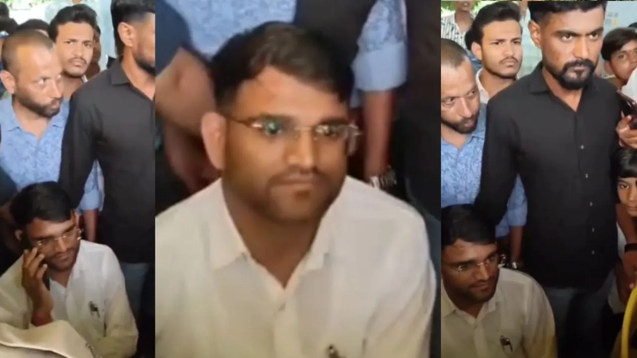 Damoh CMO casteist remarks during durga Pratima visarjan