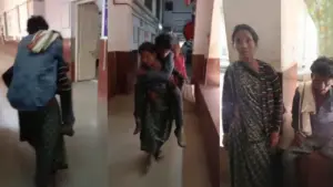 guna hospital irregularities Sister her differently abled brother lack of Stretcher