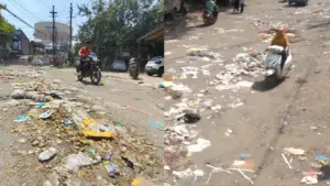 indore nagar nigam cleaning staff strike garbage crisis waste management