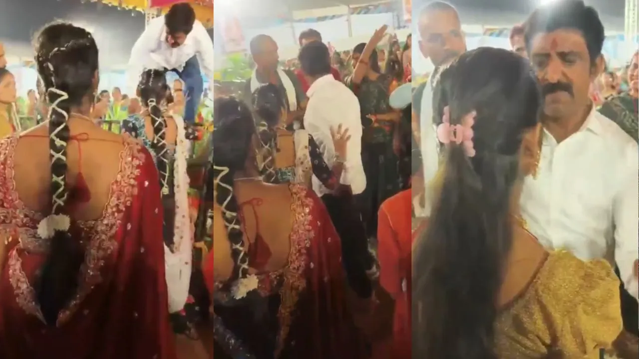 indore garba controversy bjp leader kamal Chauhan misbehave video viral