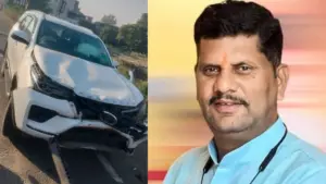 rajgarh kurawar mla amar singh Yadav fortuner accident death