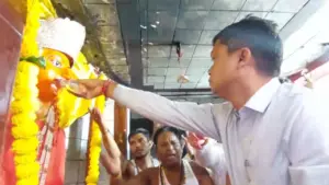 Ujjain Maha Ashtami Puja Ritual Collector Roshan Kumar Singh