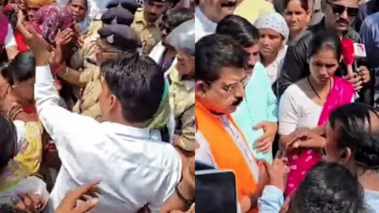 Sanitation workers' protest in Indore