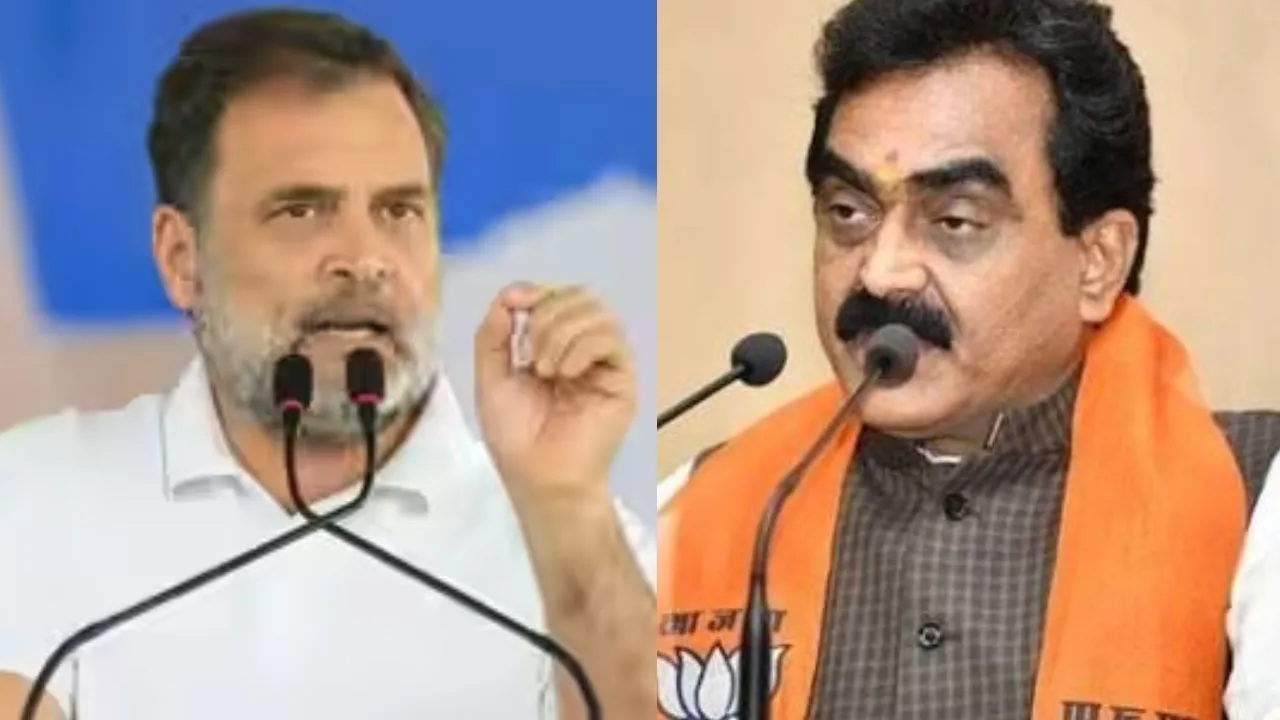 Rahul Gandhi and Minister Rakesh Singh